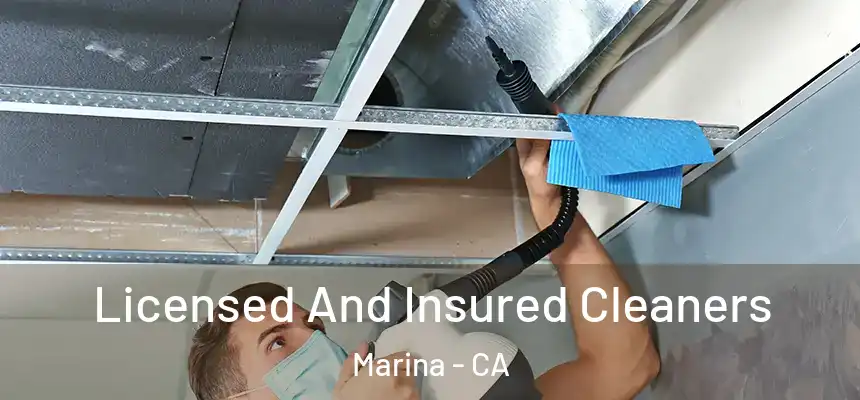 Licensed And Insured Cleaners Marina - CA